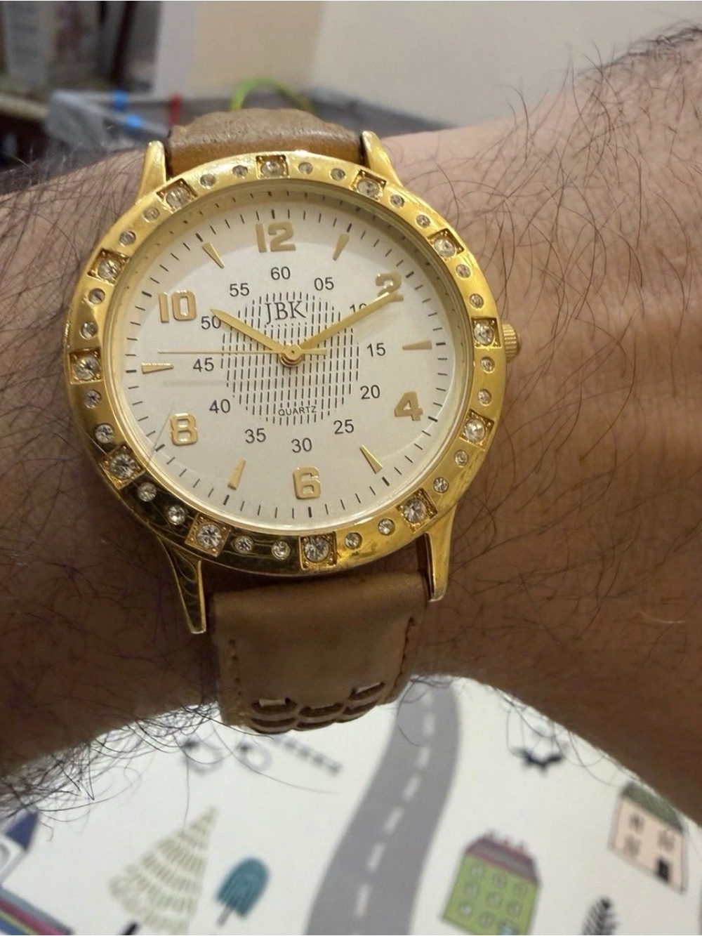 Camrose & Kross JBK Jacqueline Kennedy Gold Tone Crystal Seiko Quartz Watch